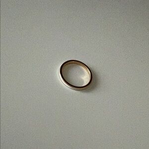 Mejuri Gold White Ceramic Ring 6